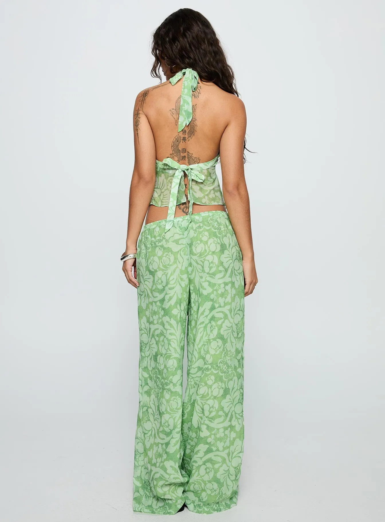 Finesse Pants Green Floral sold by Princess Polly product image thumbnail 5