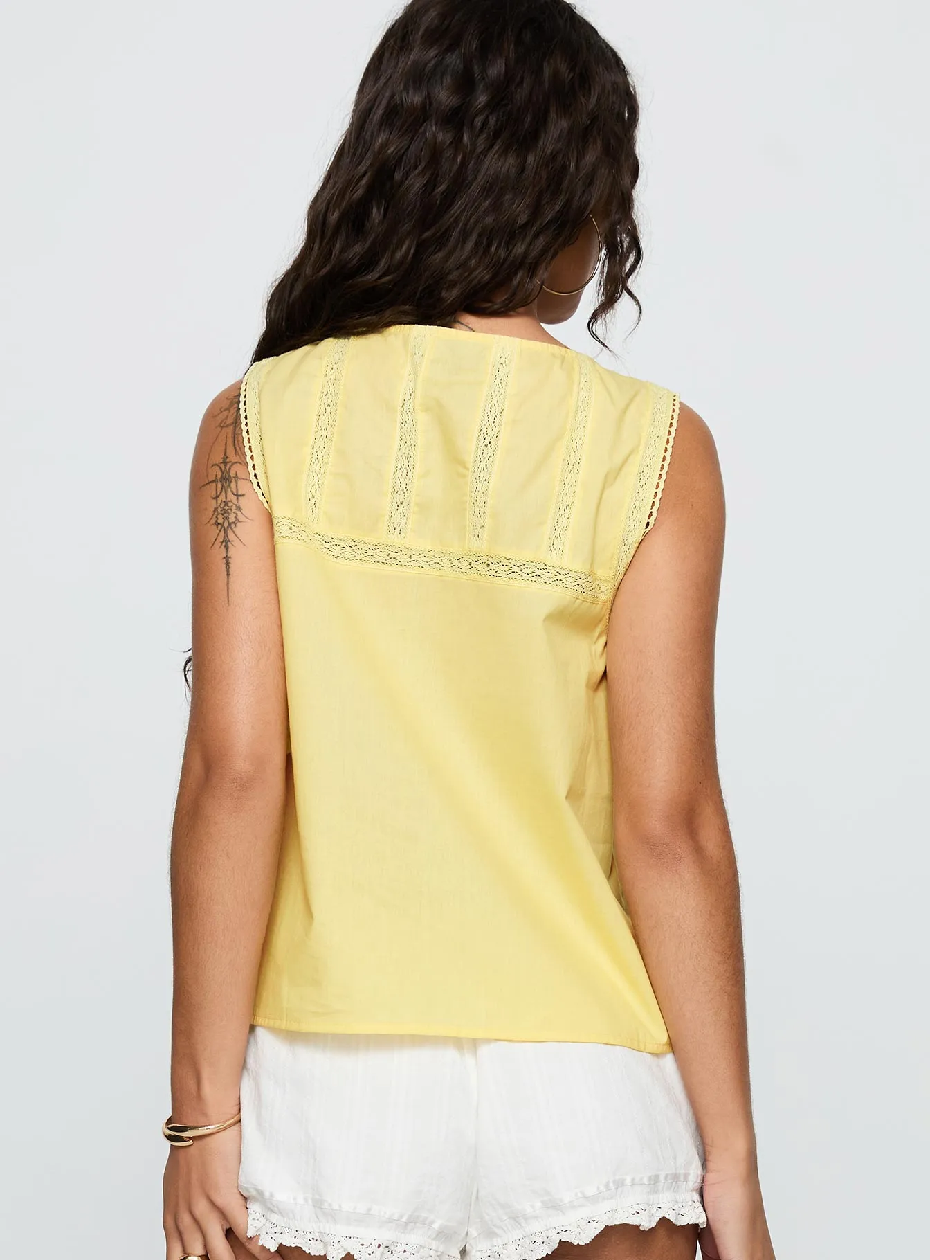 Angourie Blouse Top Lemon sold by Princess Polly product image thumbnail 5