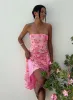 Tipsy Midi Skirt Pink Paisley sold by Princess Polly