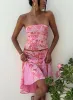 Tipsy Midi Skirt Pink Paisley sold by Princess Polly