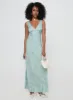 Nell Jacquard Maxi Dress Blue sold by Princess Polly
