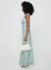 Nell Jacquard Maxi Dress Blue sold by Princess Polly