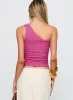 All Falls Down One Shoulder Top Pink sold by Princess Polly