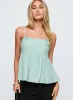 Peace Of Mind Top Green Stripe sold by Princess Polly
