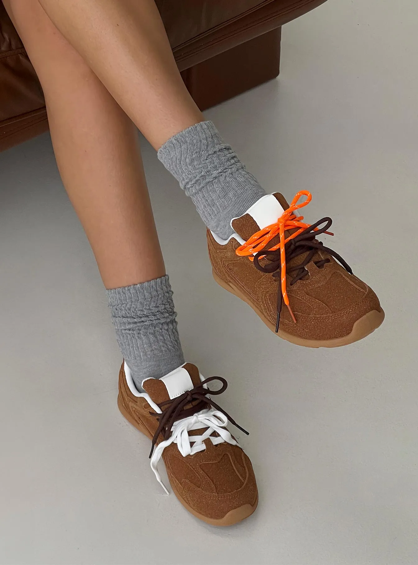 Extra Mile Sneakers Brown sold by Princess Polly