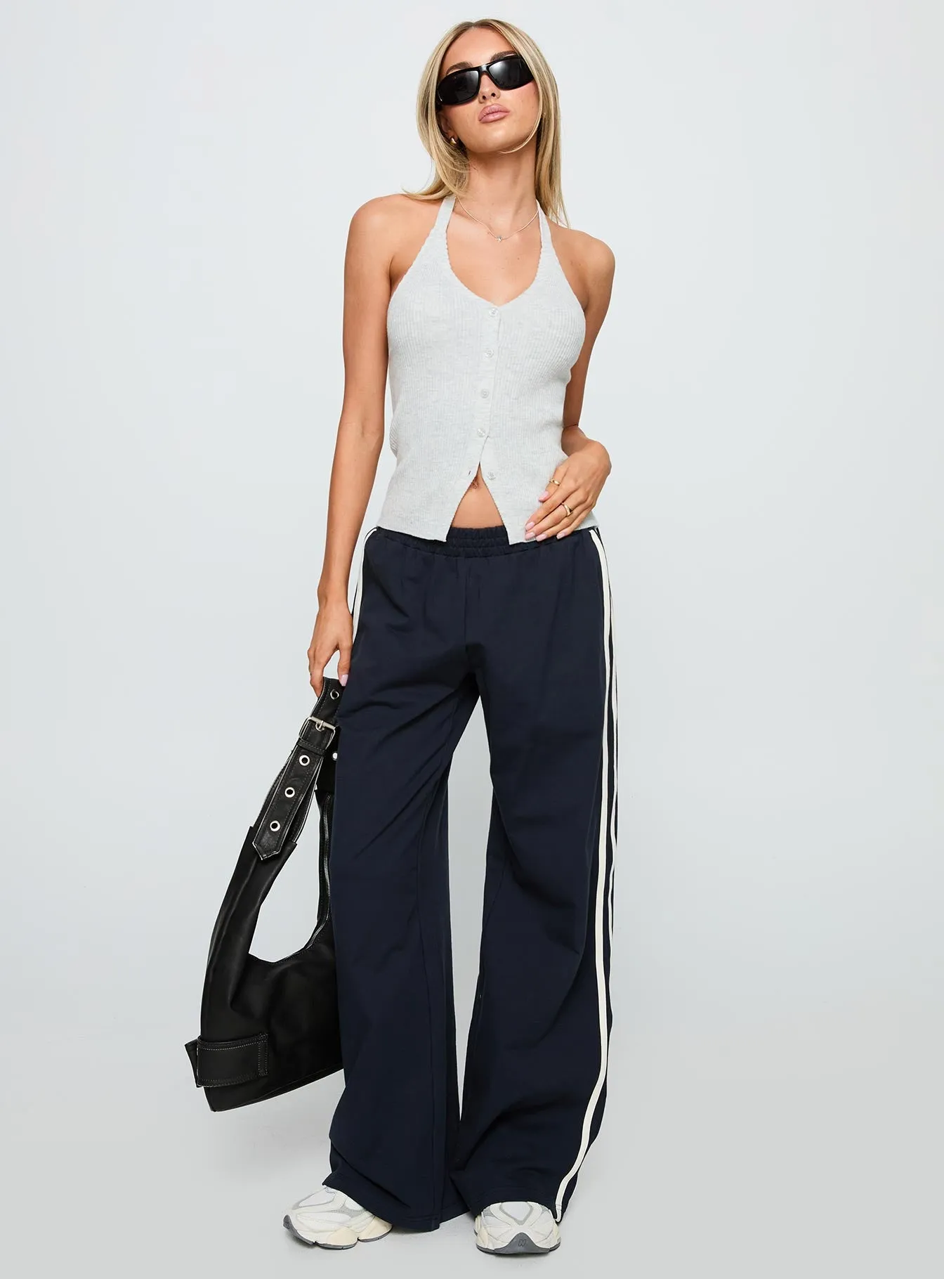 Suzu Knit Halter Top Grey sold by Princess Polly product image thumbnail 2