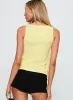 Dignity Tie Side Top Yellow sold by Princess Polly