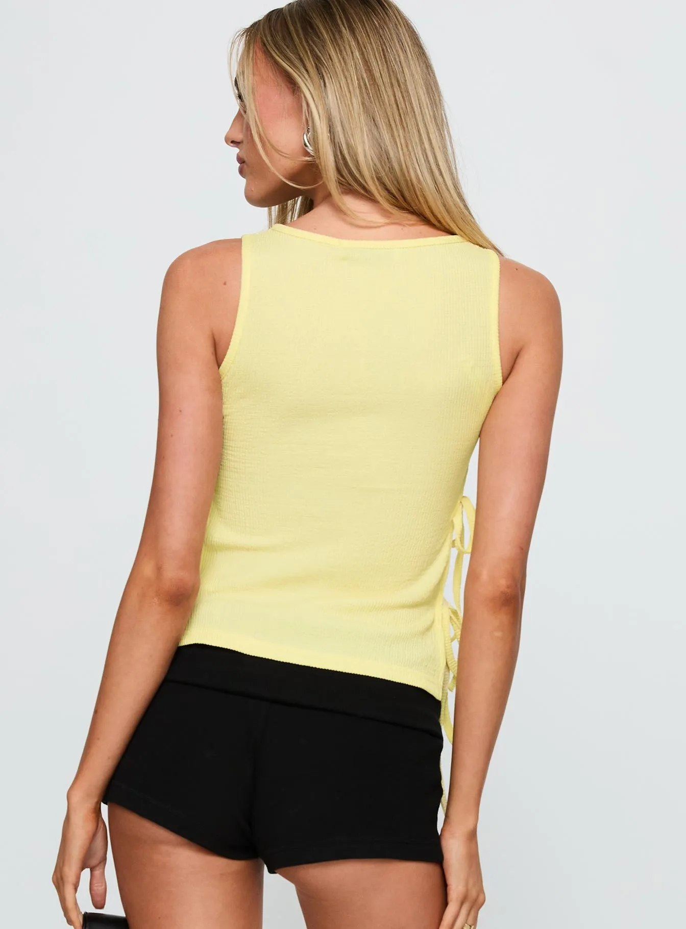 Dignity Tie Side Top Yellow sold by Princess Polly product image thumbnail 5