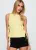 Dignity Tie Side Top Yellow sold by Princess Polly