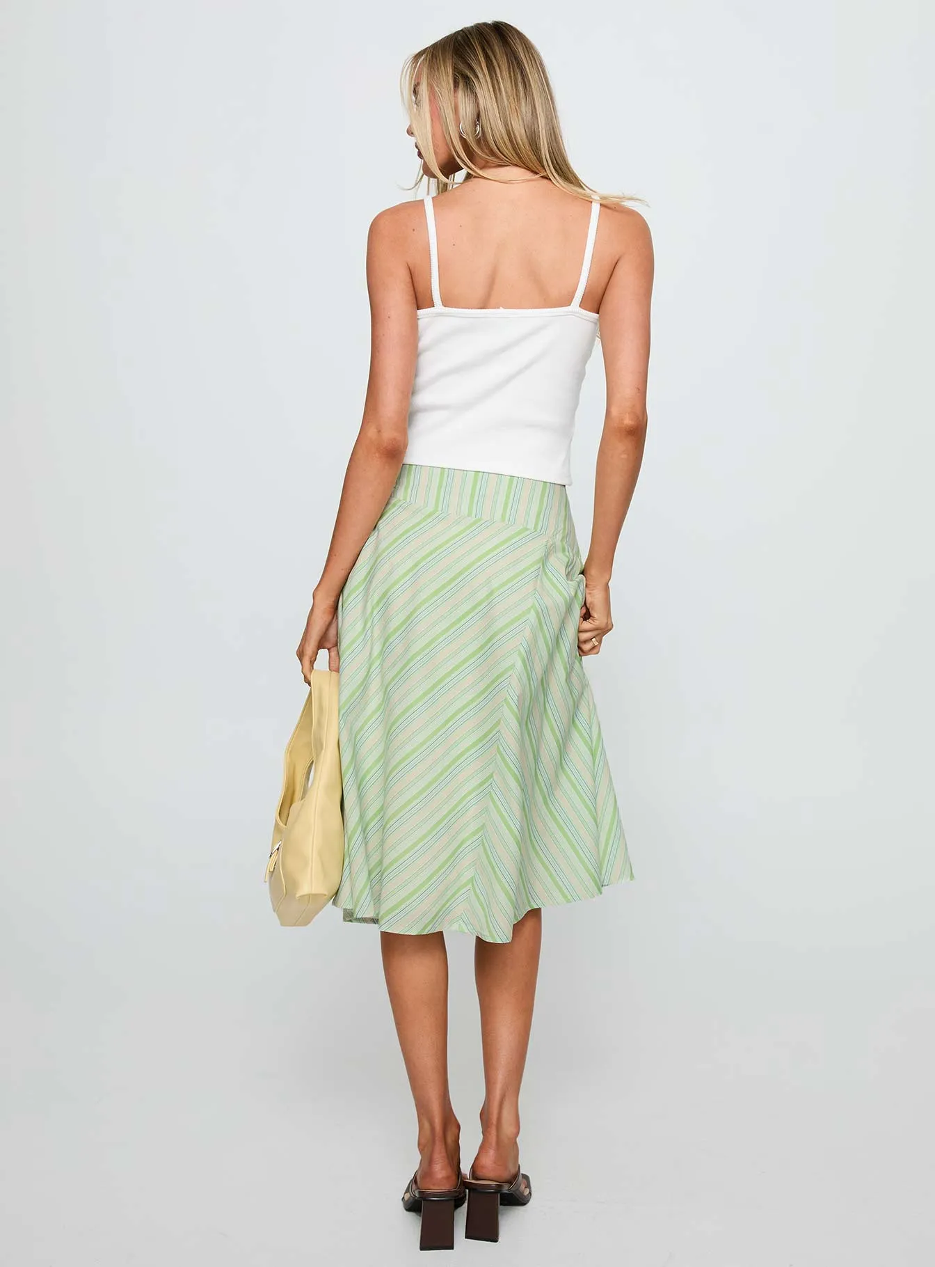 Vettie Midi Skirt Green Multi sold by Princess Polly product image thumbnail 5