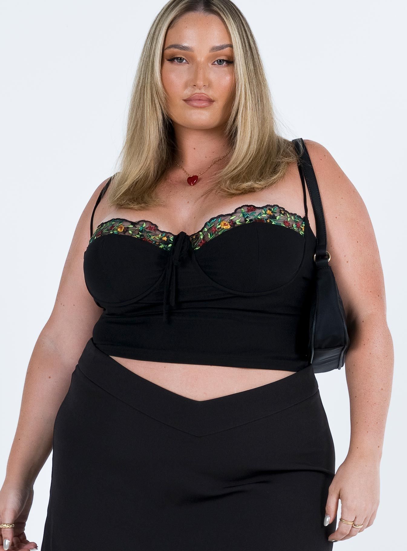 Sarella Bustier Top Black Curve sold by Princess Polly product image thumbnail 3