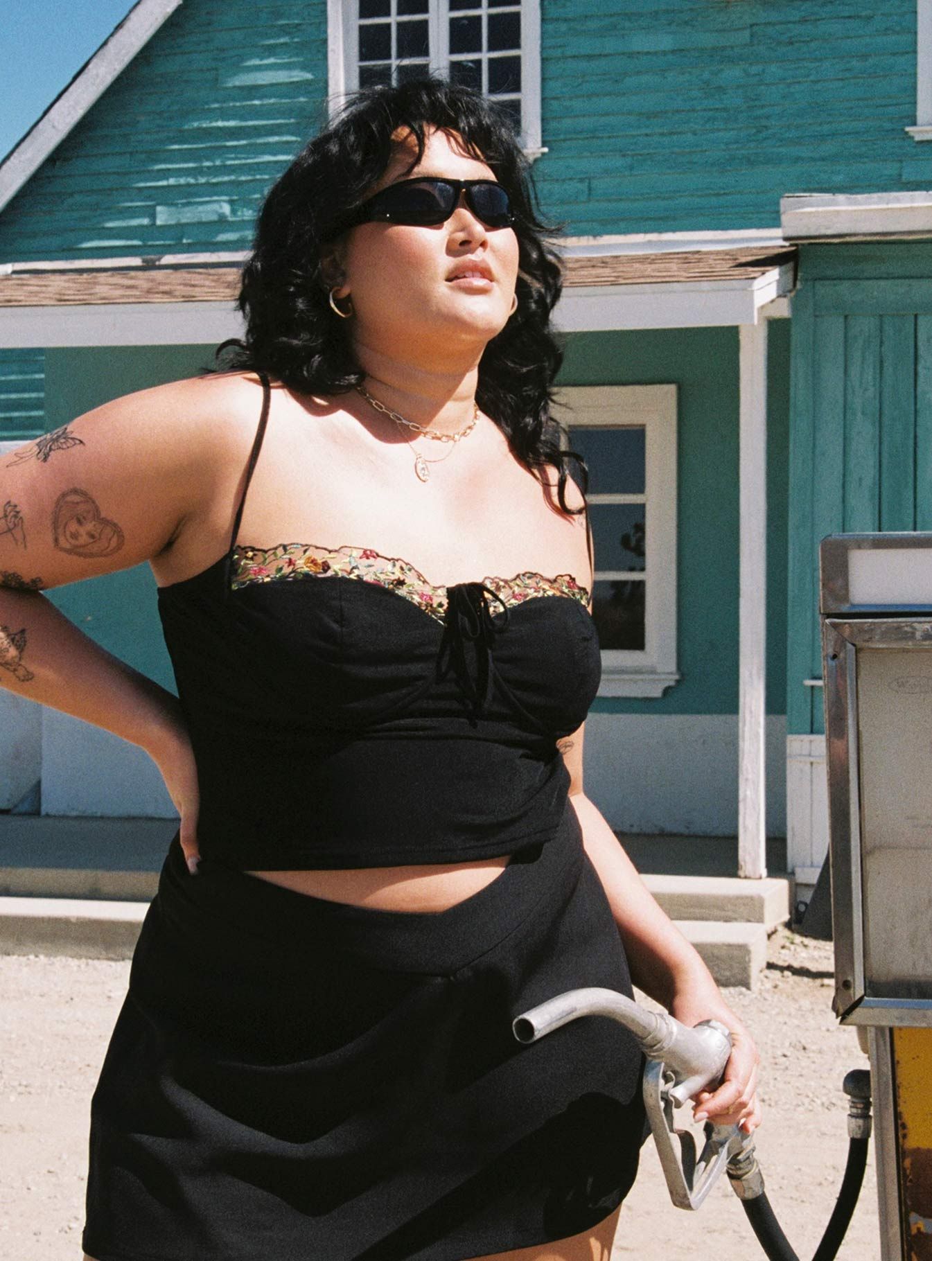 Sarella Bustier Top Black Curve sold by Princess Polly