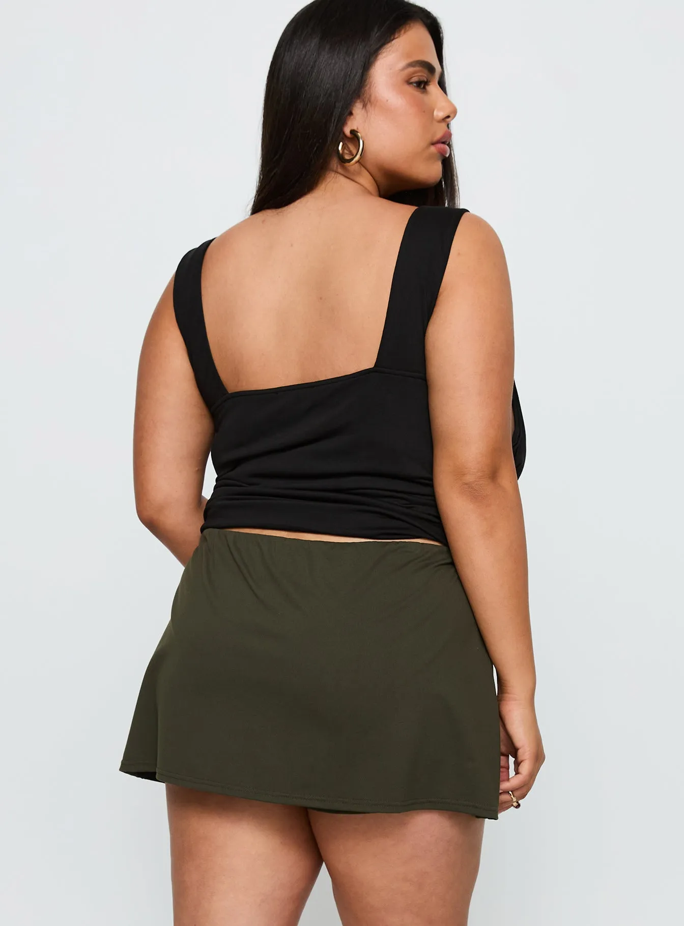 For The Thrill Skort Green Curve sold by Princess Polly product image thumbnail 4