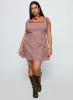 Dasha Mini Dress Red Check Curve sold by Princess Polly