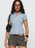 Cottesloe Blouse Top Blue Stripe sold by Princess Polly