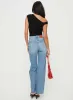 Henesey High Rise Straight Leg Jeans Mid Wash Tall sold by Princess Polly