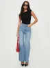Henesey High Rise Straight Leg Jeans Mid Wash Tall sold by Princess Polly