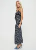 Emily Maxi Dress Black / Floral sold by Princess Polly