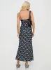 Emily Maxi Dress Black / Floral sold by Princess Polly