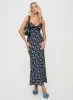 Emily Maxi Dress Black / Floral sold by Princess Polly