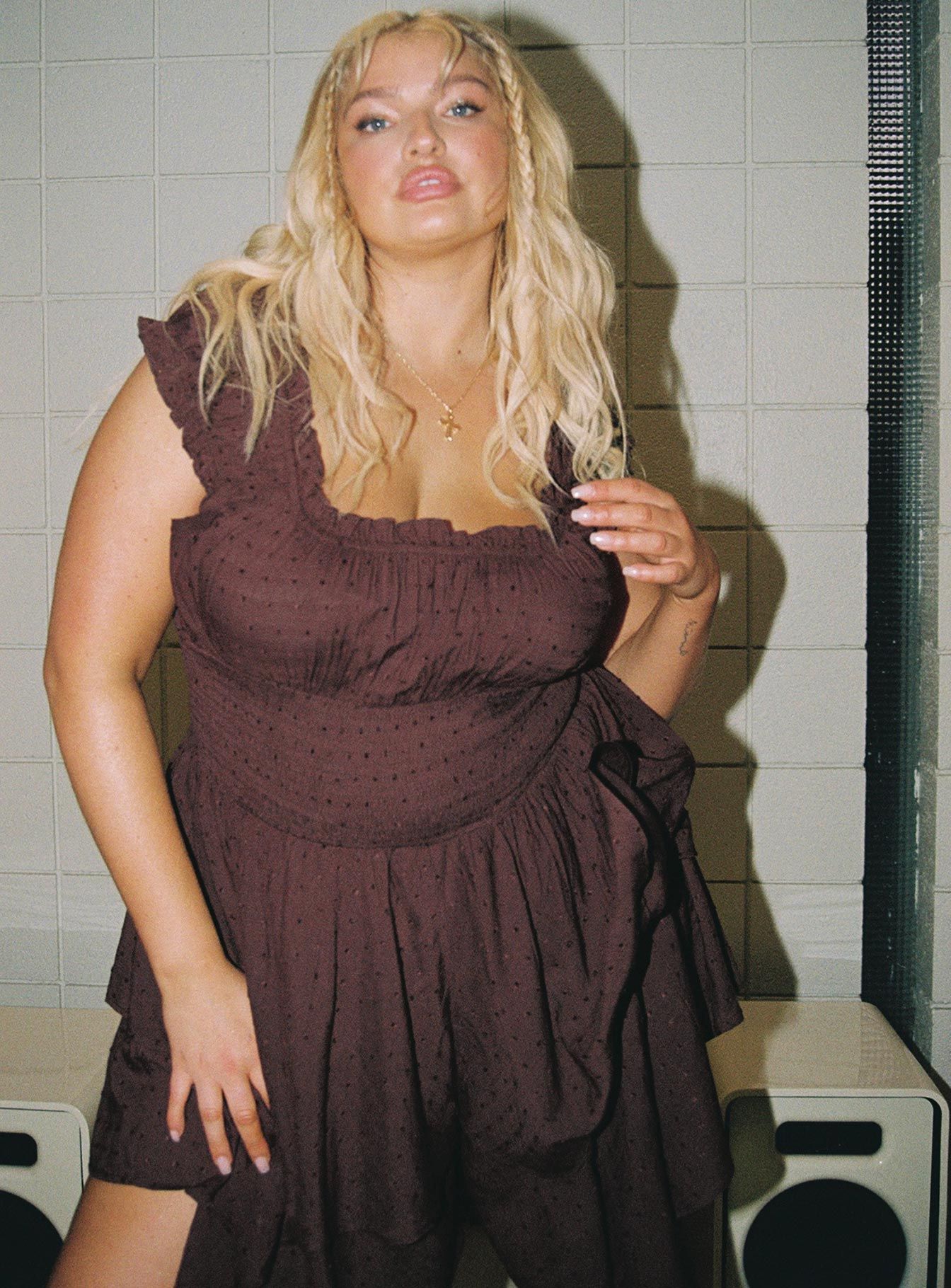 The Love Galore Romper Brown Curve sold by Princess Polly product image thumbnail 3