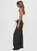 Bruiser Tie Waist Jeans Green Petite sold by Princess Polly