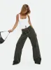 Bruiser Tie Waist Jeans Green Petite sold by Princess Polly