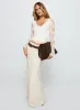 Pitter Long Sleeve Top Cream sold by Princess Polly