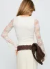 Pitter Long Sleeve Top Cream sold by Princess Polly