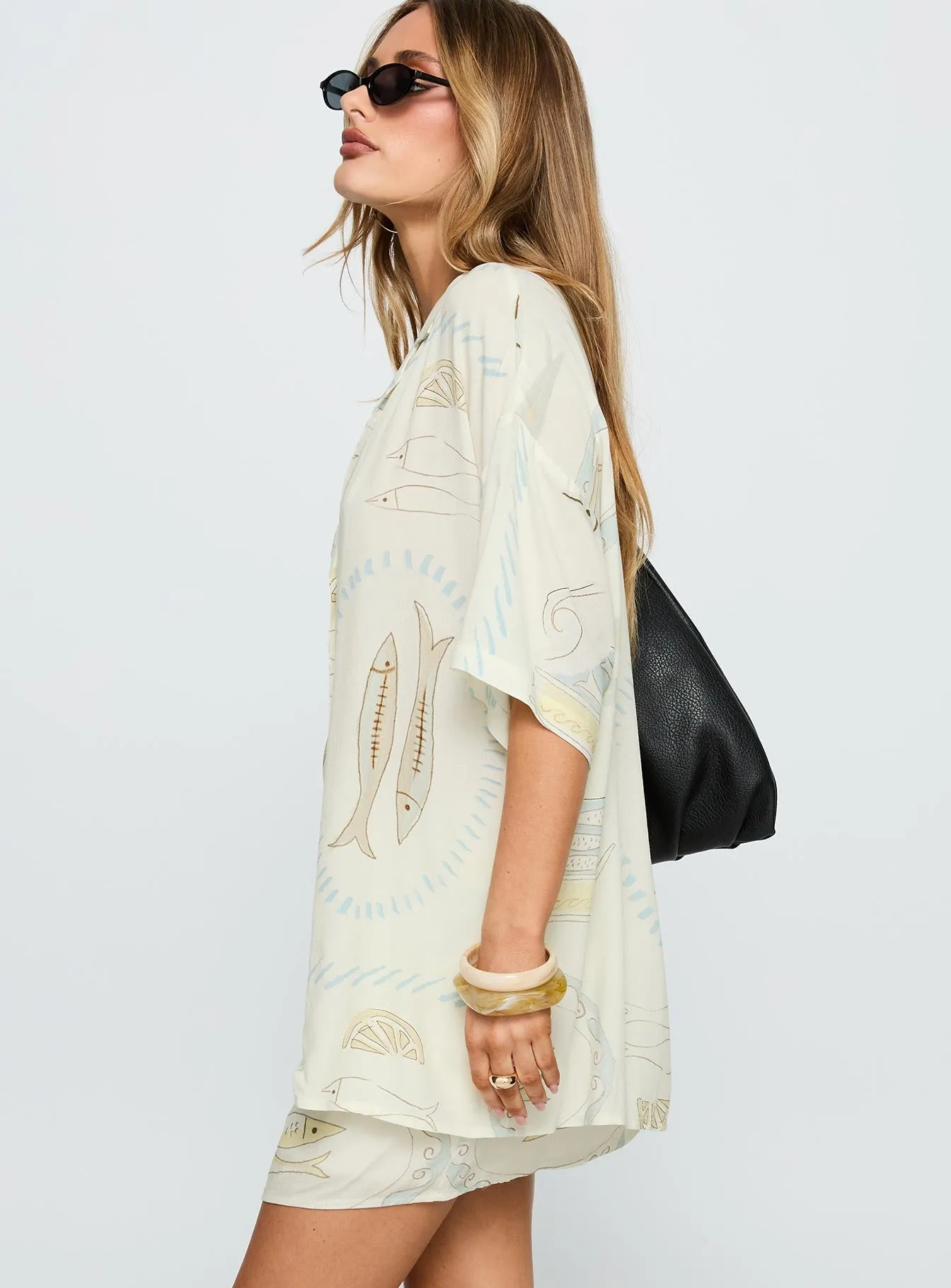 Caraliia Shirt Cream sold by Princess Polly product image thumbnail 4