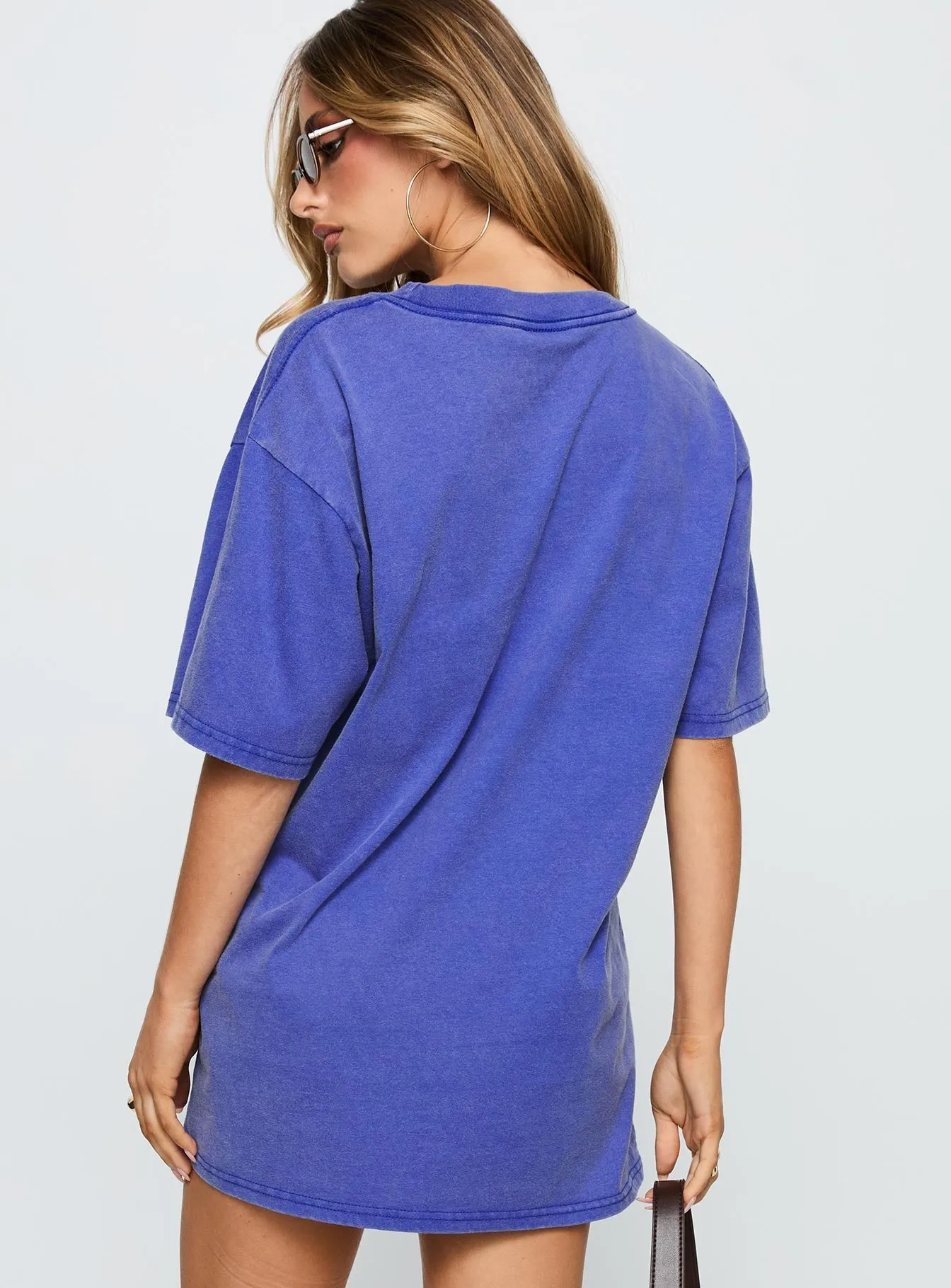 Led Zeppelin Vintage Oversized Graphic Tee Blue sold by Princess Polly product image thumbnail 5