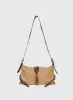 Anatolius Faux Suede Shoulder Bag Brown sold by Princess Polly