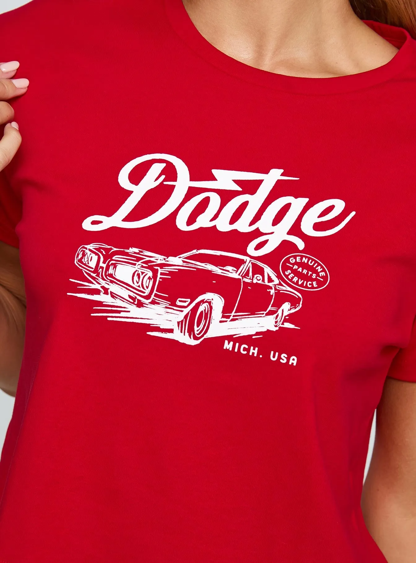 Dodge Classic Graphic Top Red sold by Princess Polly product image thumbnail 5