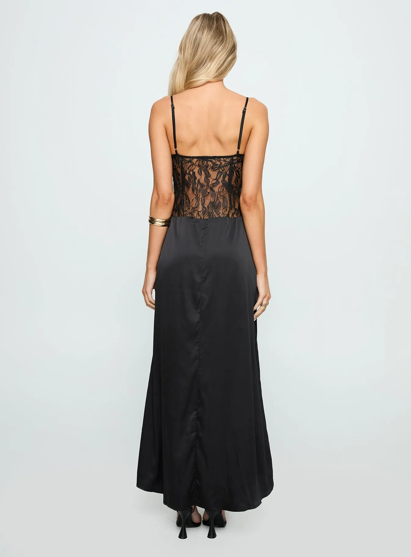 Captivate Lace Maxi Dress Black sold by Princess Polly product image thumbnail 5