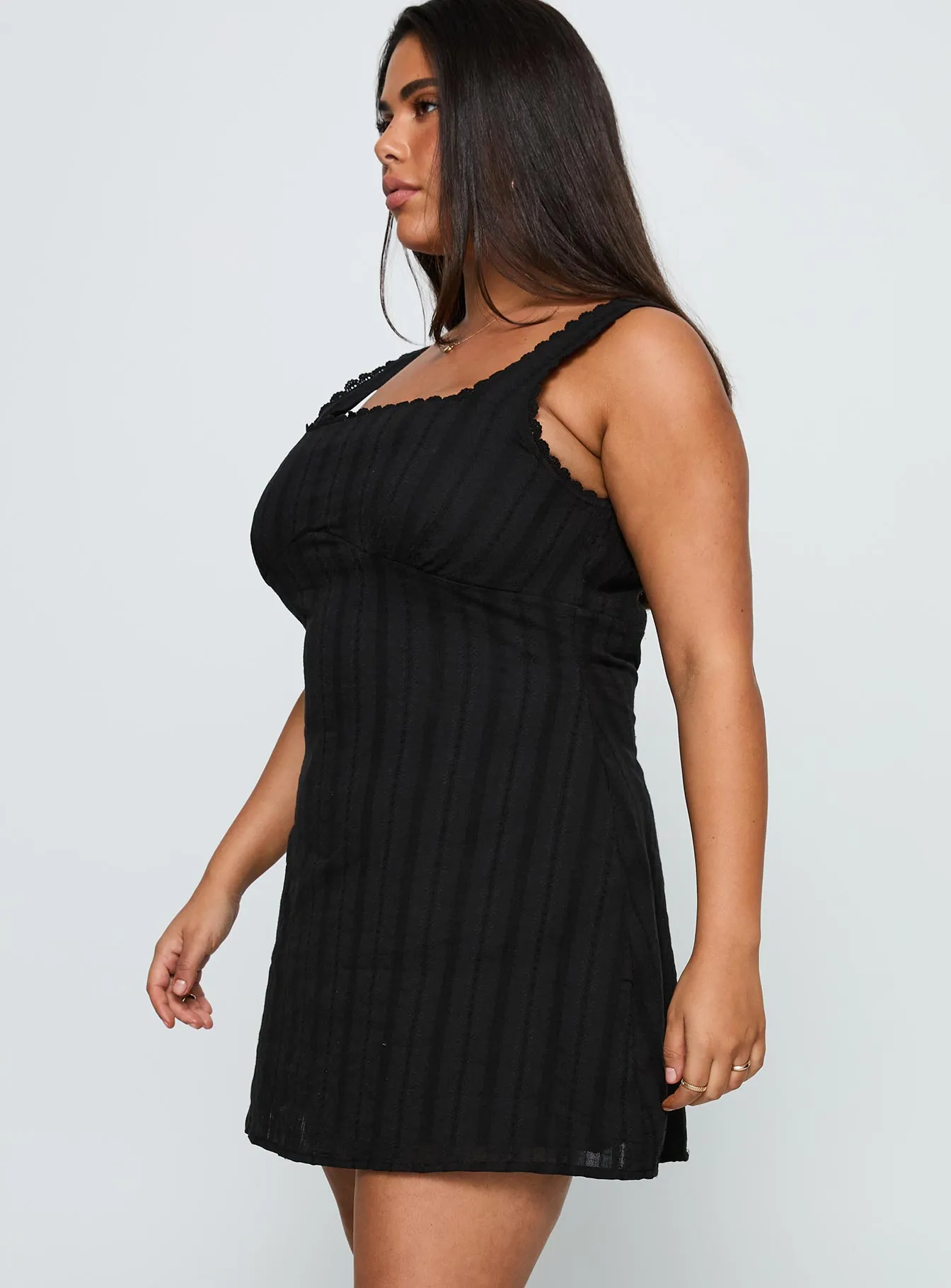 Dasha Mini Dress Black Curve sold by Princess Polly product image thumbnail 3