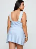 Nourish Mini Dress Blue Curve sold by Princess Polly