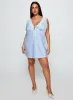 Nourish Mini Dress Blue Curve sold by Princess Polly