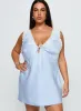 Nourish Mini Dress Blue Curve sold by Princess Polly
