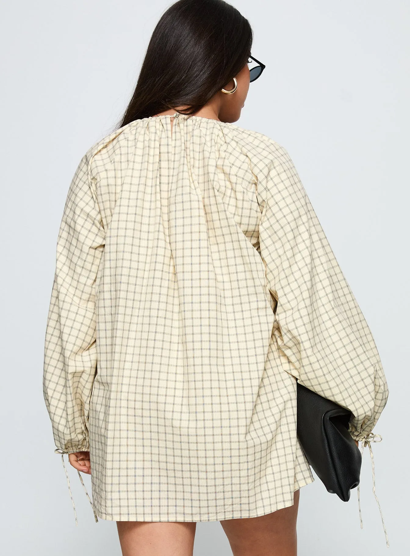 Preacher Playsuit White Check Curve sold by Princess Polly product image thumbnail 5