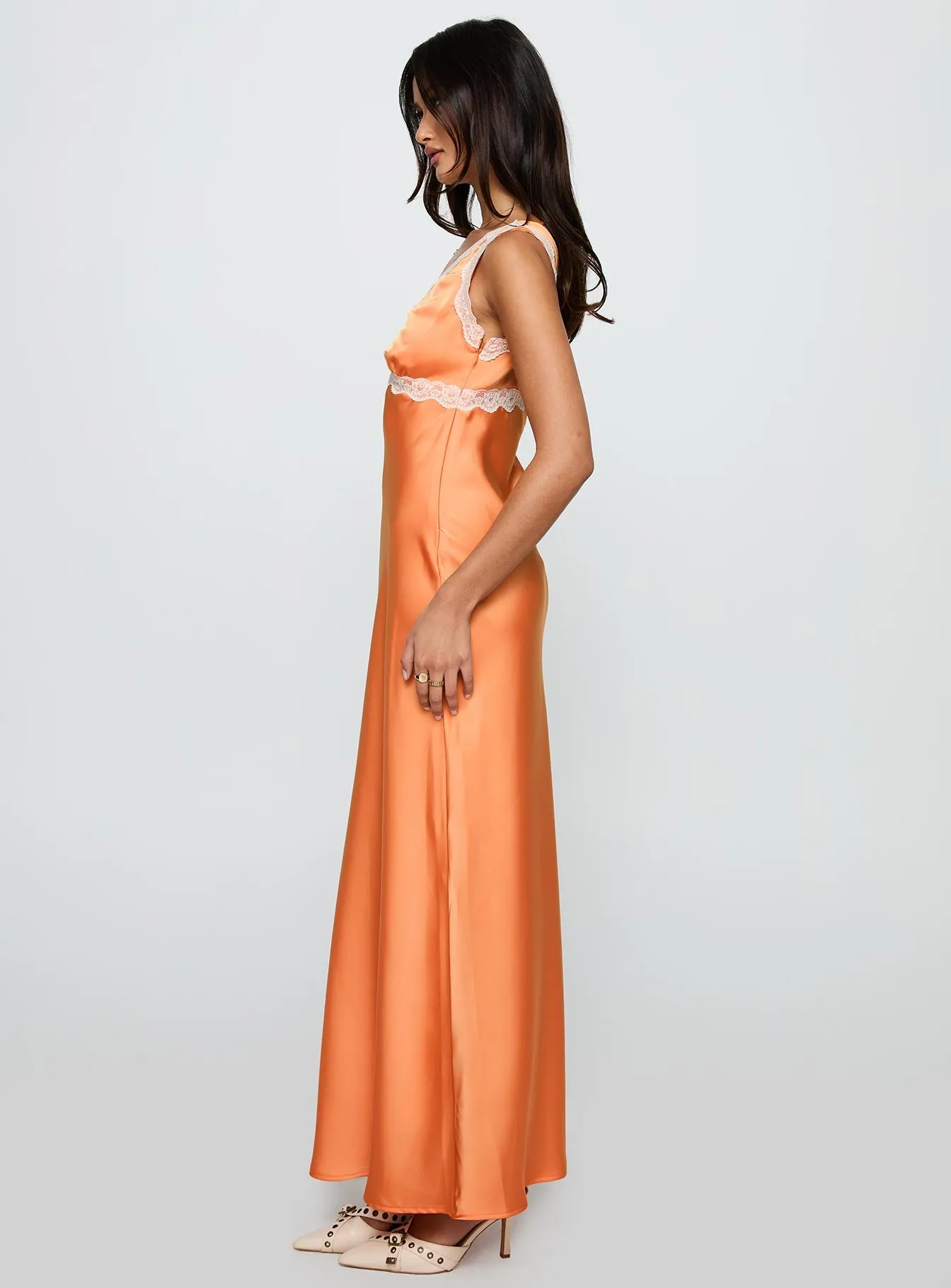 Natassja Maxi Dress Orange sold by Princess Polly product image thumbnail 3