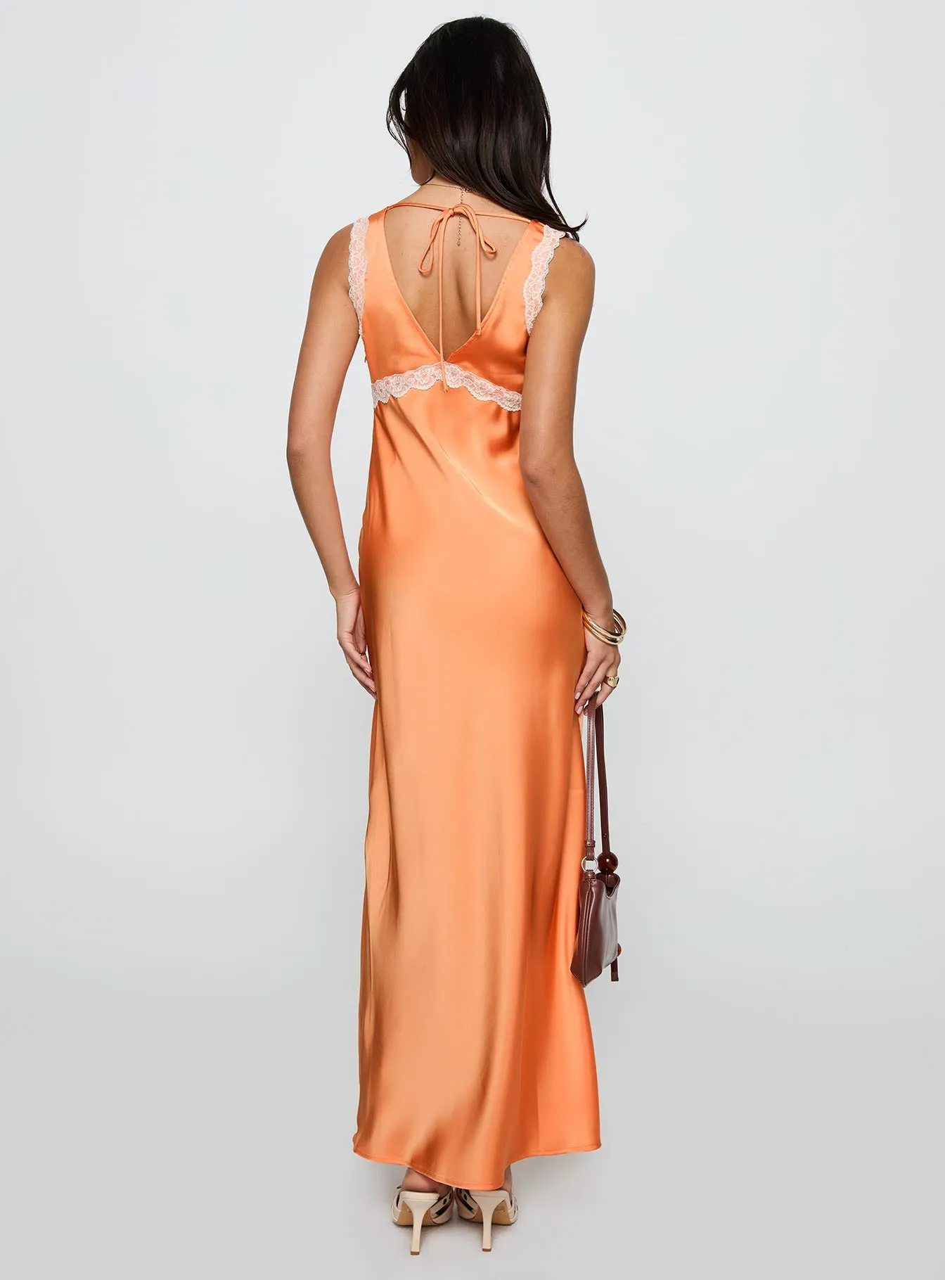 Natassja Maxi Dress Orange sold by Princess Polly product image thumbnail 4