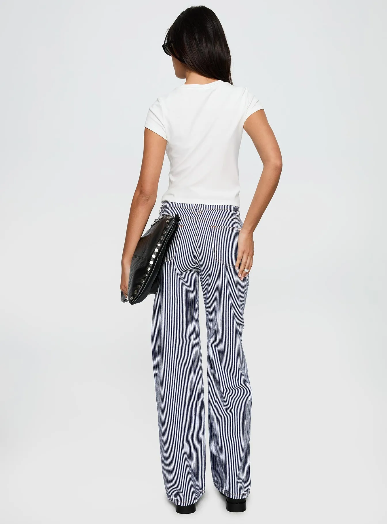 Top Model Jean Navy Stripe sold by Princess Polly product image thumbnail 5