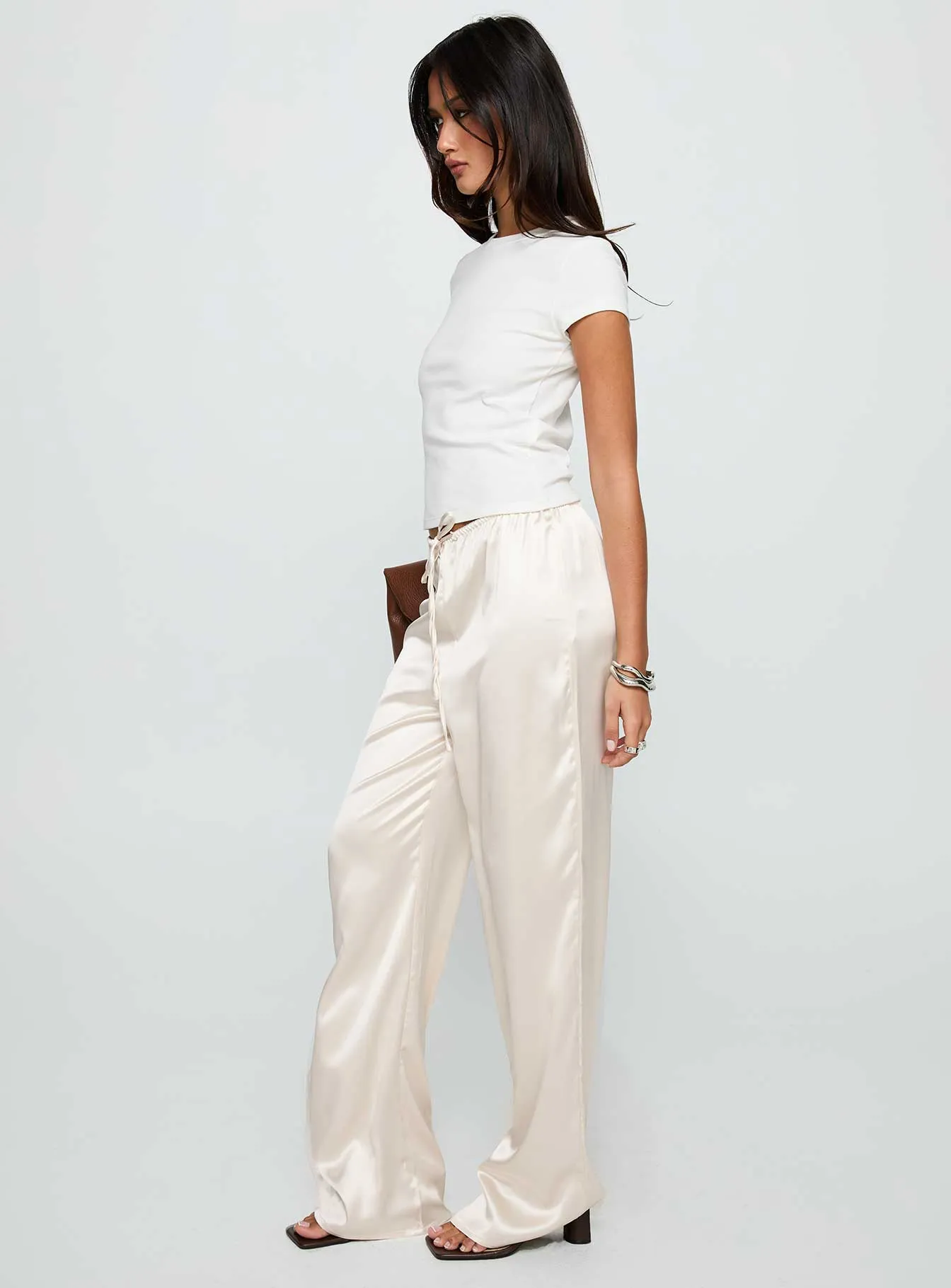 Soulstar Satin Pants Champagne sold by Princess Polly product image thumbnail 4