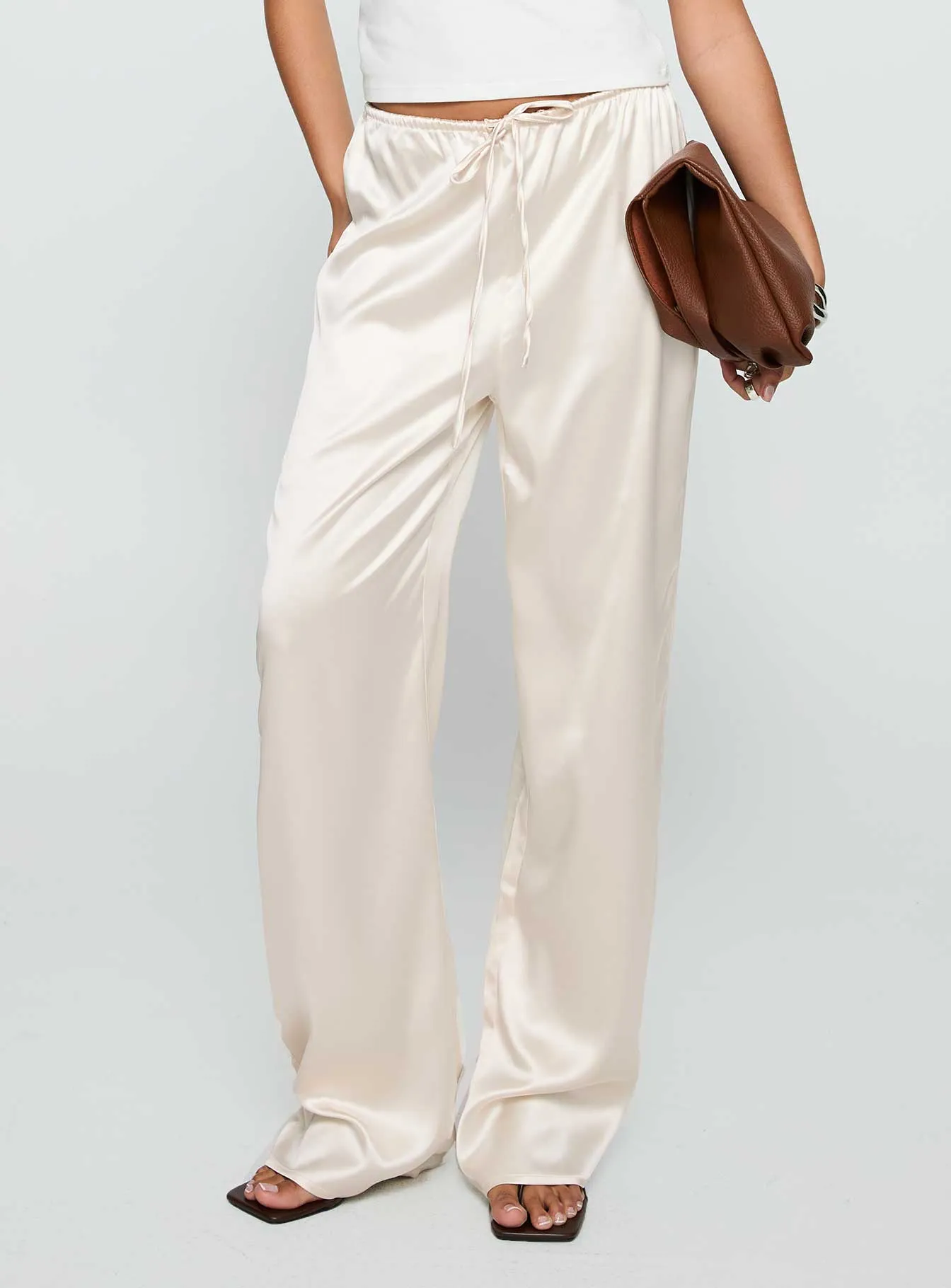 Soulstar Satin Pants Champagne sold by Princess Polly product image thumbnail 2
