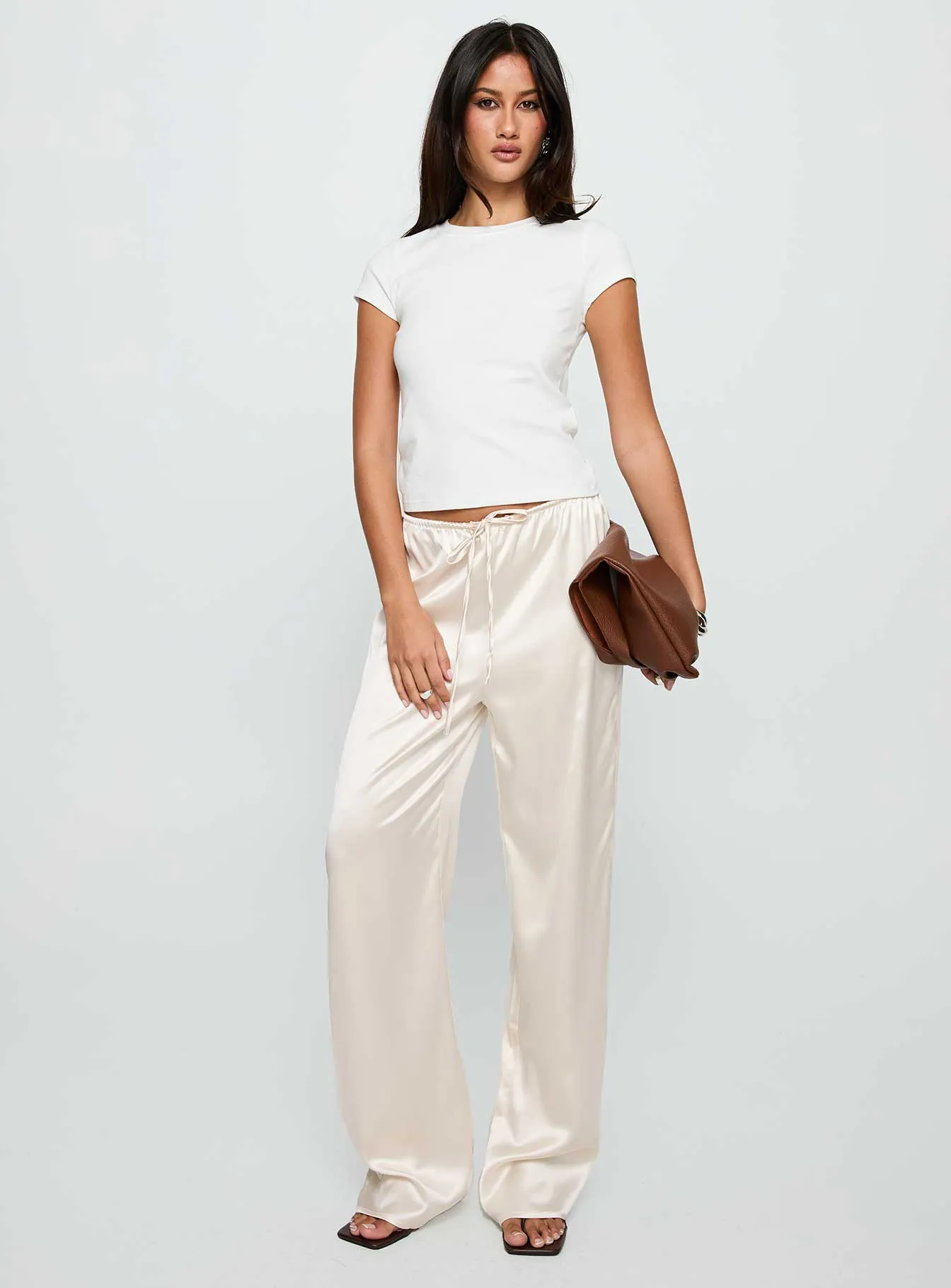 Soulstar Satin Pants Champagne sold by Princess Polly product image thumbnail 3