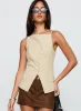 Embark Button Up Top Beige sold by Princess Polly