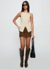 Embark Button Up Top Beige sold by Princess Polly