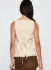 Embark Button Up Top Beige sold by Princess Polly