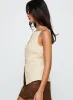 Embark Button Up Top Beige sold by Princess Polly