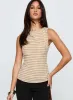 Michaud Top Brown Gingham sold by Princess Polly